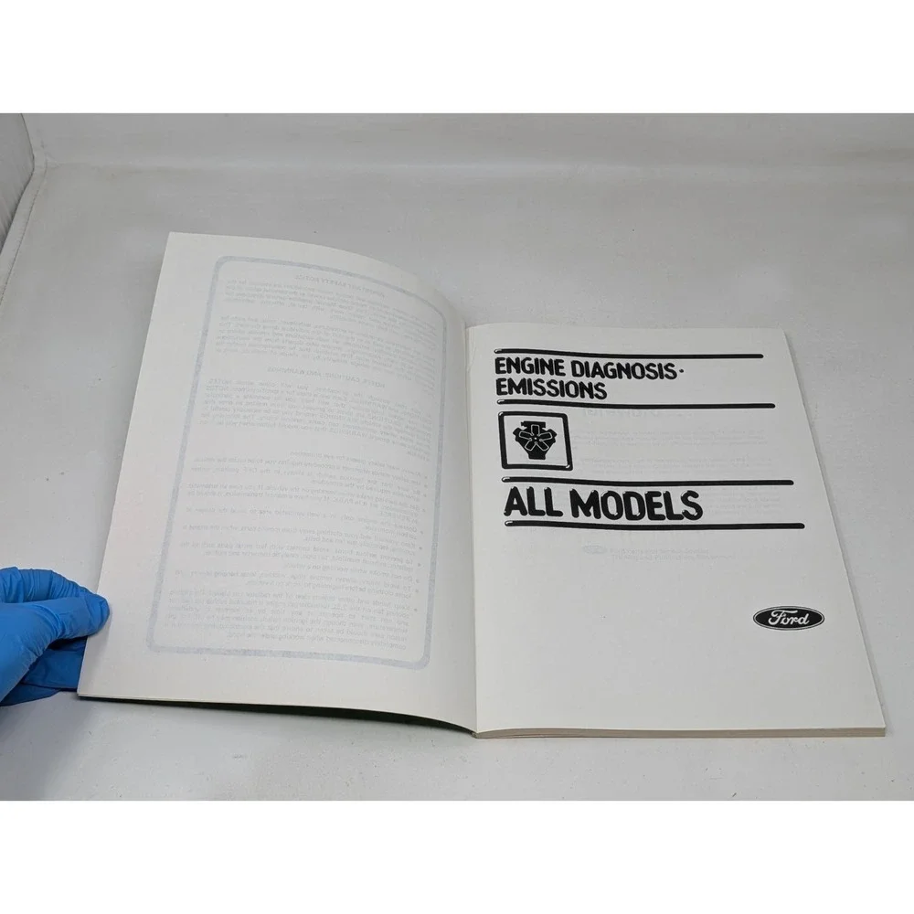 1980 Ford‎ Car Shop Manual Engine Diagnosis Emissions For All Models Manual Book